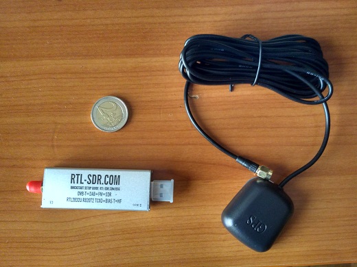 RTL Dongle and GPS Antenna